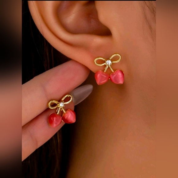 Fashion Jewelry Jewelry - Fashion Jewelry Gold Faux Cherry Earrings